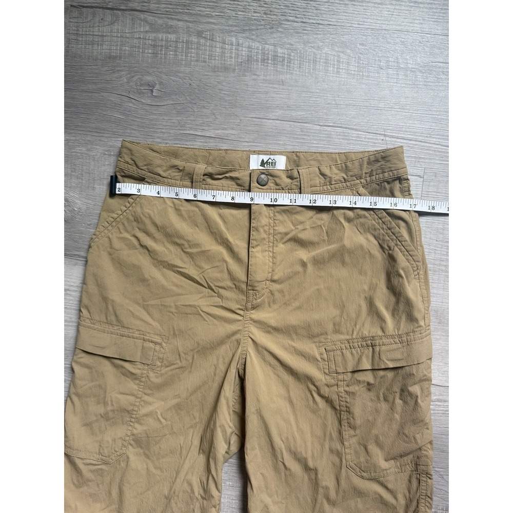 REI Co-op xl Relaxed Fit Stretch Belted Outdoor Cargo Hiking Shorts Light Brown